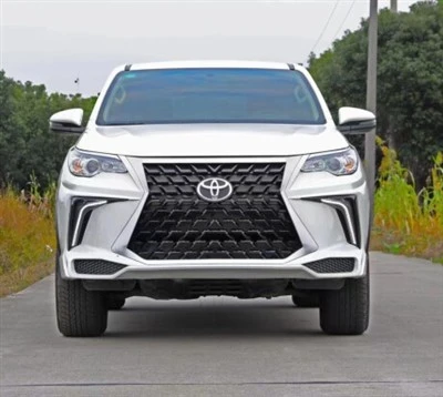 For Toyota Fortuner Legender Facelift Bodykit 2016 - 2020 Upgrade 2021Side Skirt Grille Head Light Fog Lamps Include factory